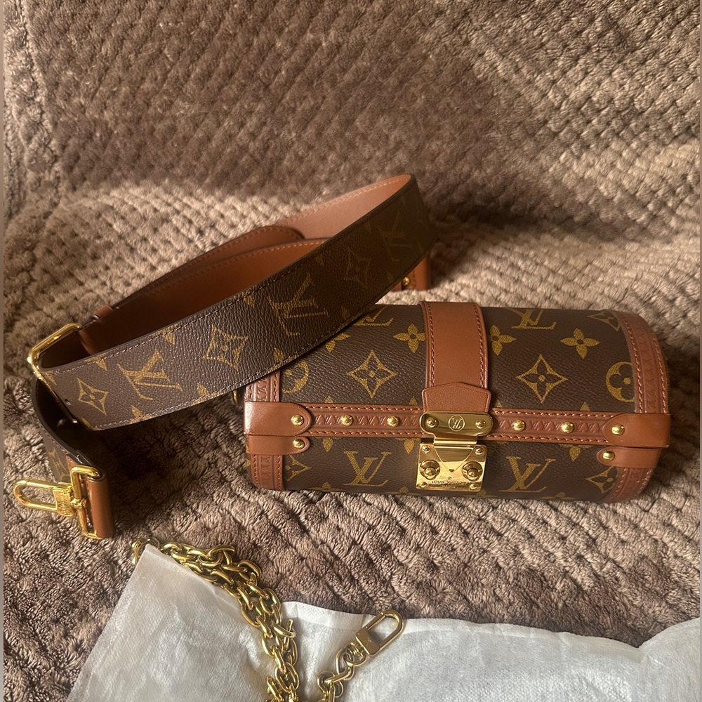Louis Vuitton Brown Monogram Cylinder Bag